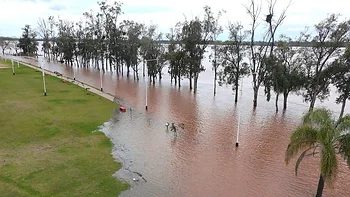 Crecida del río Uruguay: cierran el paso Monte Caseros-Bella Unión