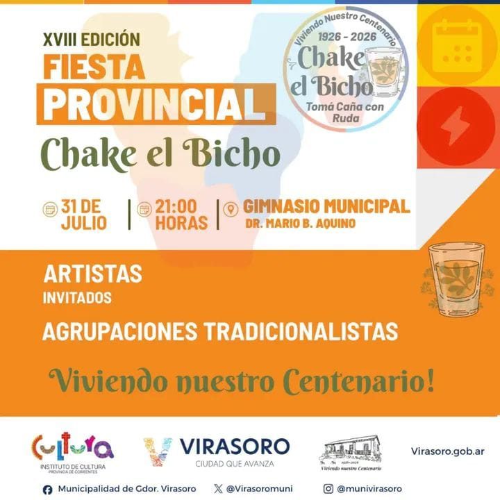 Virasoro festeja la Fiesta de Chake el Bicho por su Centenario