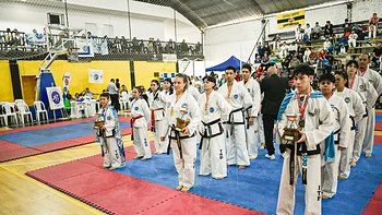 Saladas reunió 480 competidores de taekwondo ITF