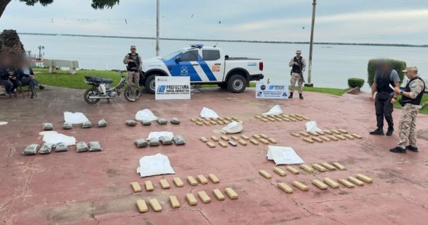 Prefectura secuestró casi 177 kilos de marihuana en Corrientes y Misiones