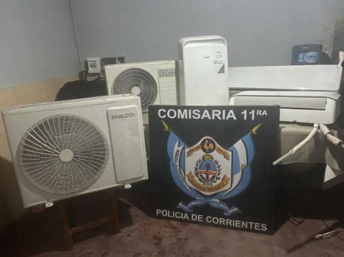 Recuperan aires acondicionados robados ocultos en la costanera del Paraná