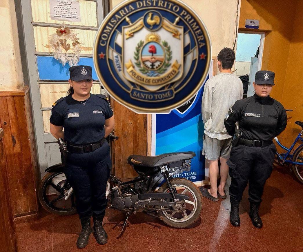 Recuperaron una moto robada y demoraron a un sospechoso