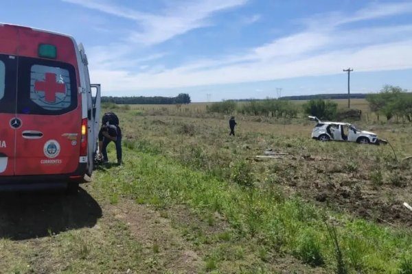 Despiste sin heridos en la Ruta Nacional 14 en Monte Caseros