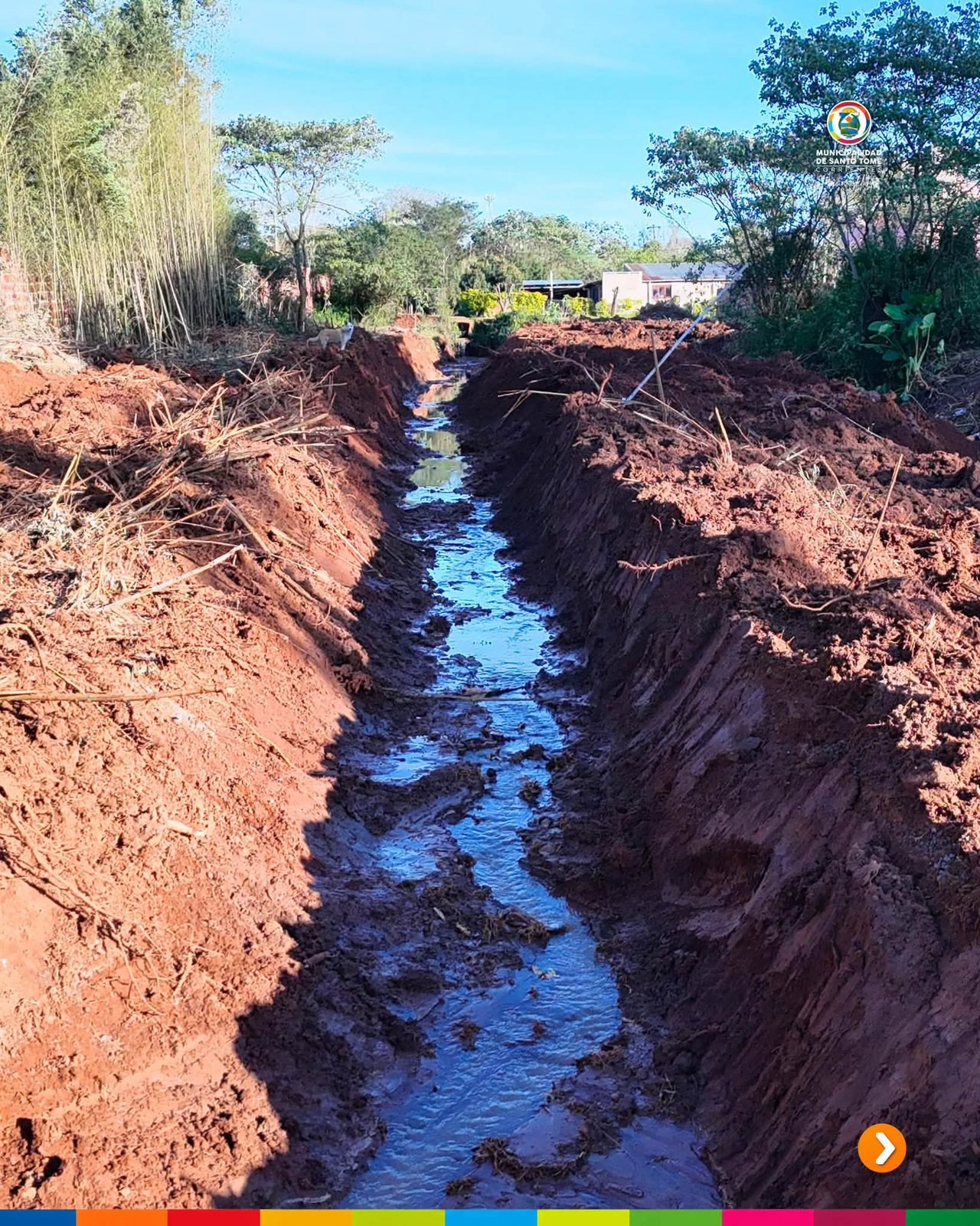 Santo Tomé limpia el arroyo Mbusú antes de las lluvias