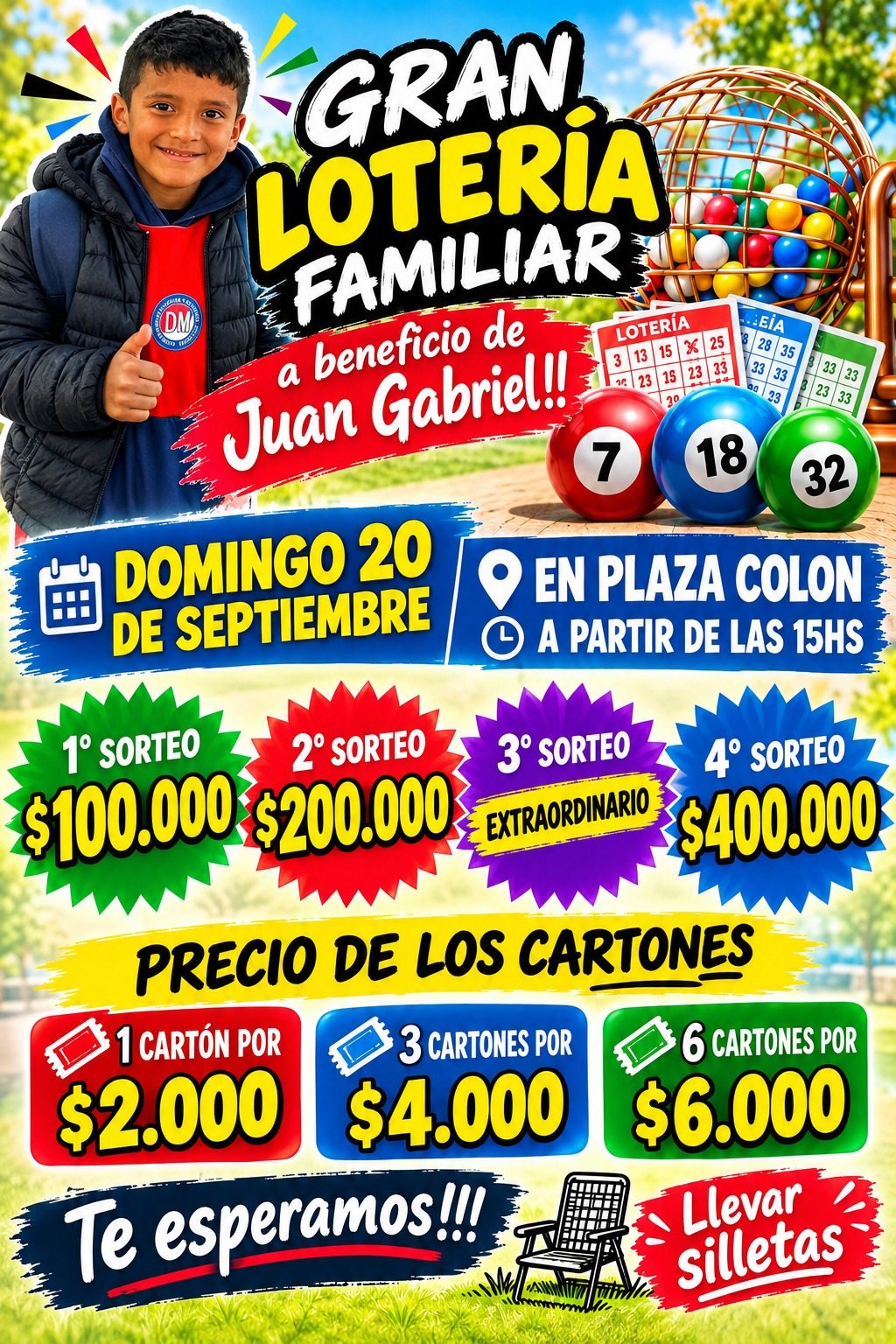 Organizan una lotería familiar solidaria para ayudar a Juan Gabriel