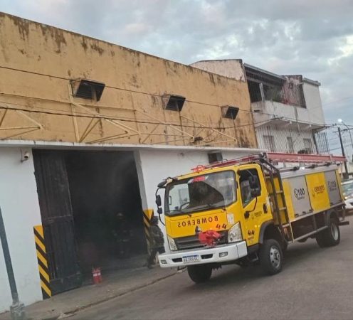 Corrientes: incendio en un supermercado por falla eléctrica