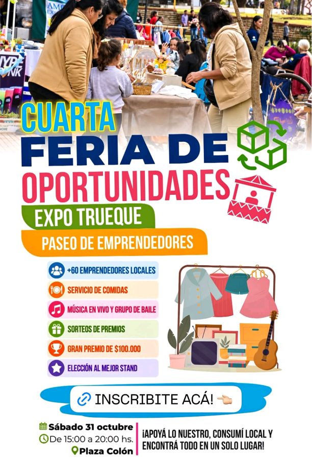 Cuarta Expo Trueque en la Plaza Colón: feria de emprendedores este sábado