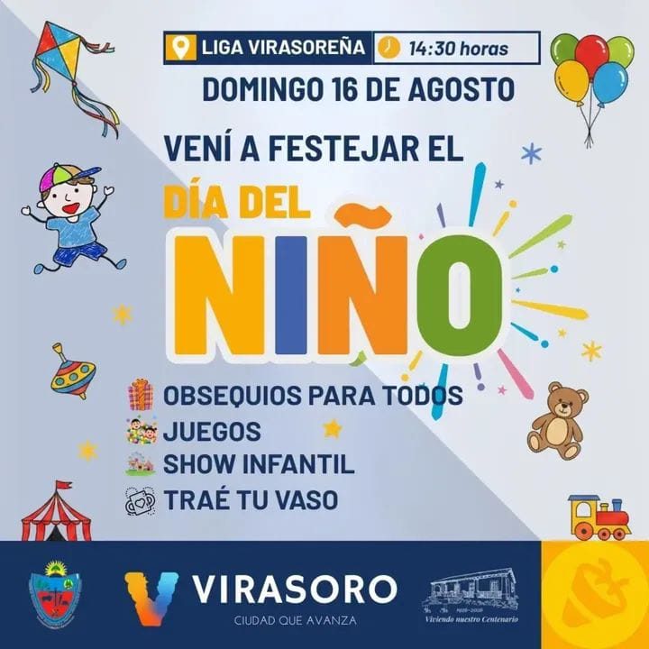 Virasoro festeja el Día del Niño con juegos y shows