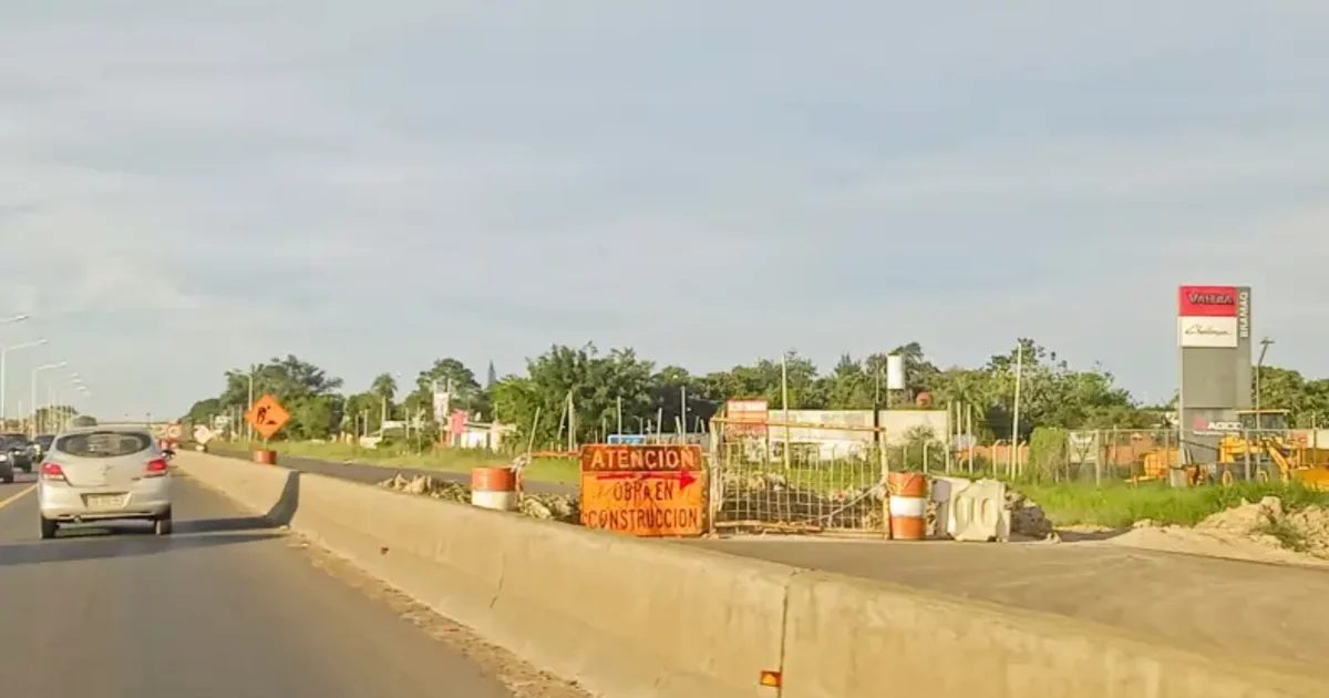 Ruta 12: cambia la circulación por obras en Corrientes