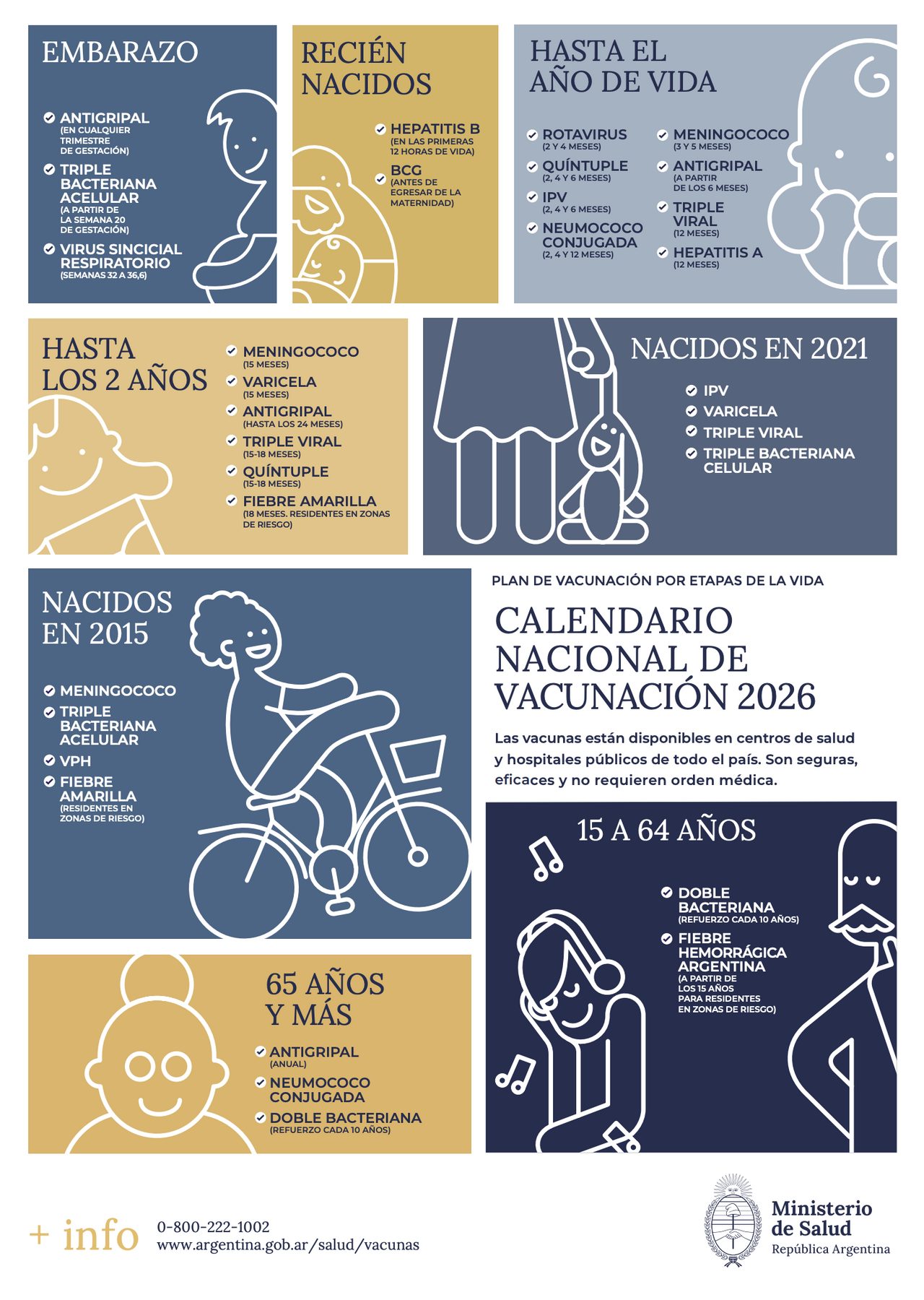 El calendario de vacunas que muchos adultos no cumplen