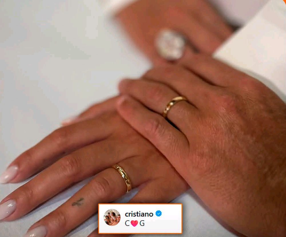 Cristiano Ronaldo y Georgina Rodríguez se casaron