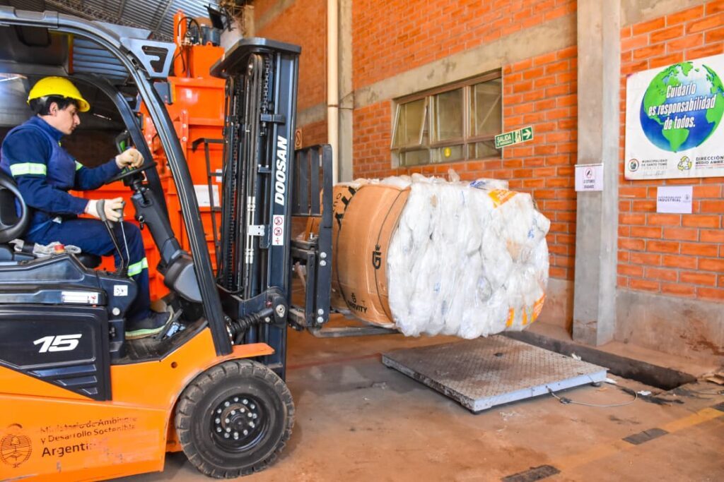 Santo Tomé recuperó y vendió 5.729 kilos de plástico