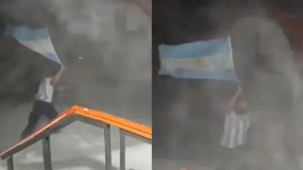 Un maestro celebró a 20 grados bajo cero en la Antártida