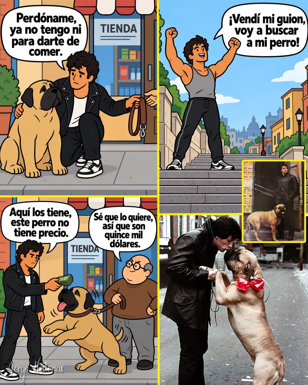 Stallone vendió a su perro por 40 dólares antes de la fama