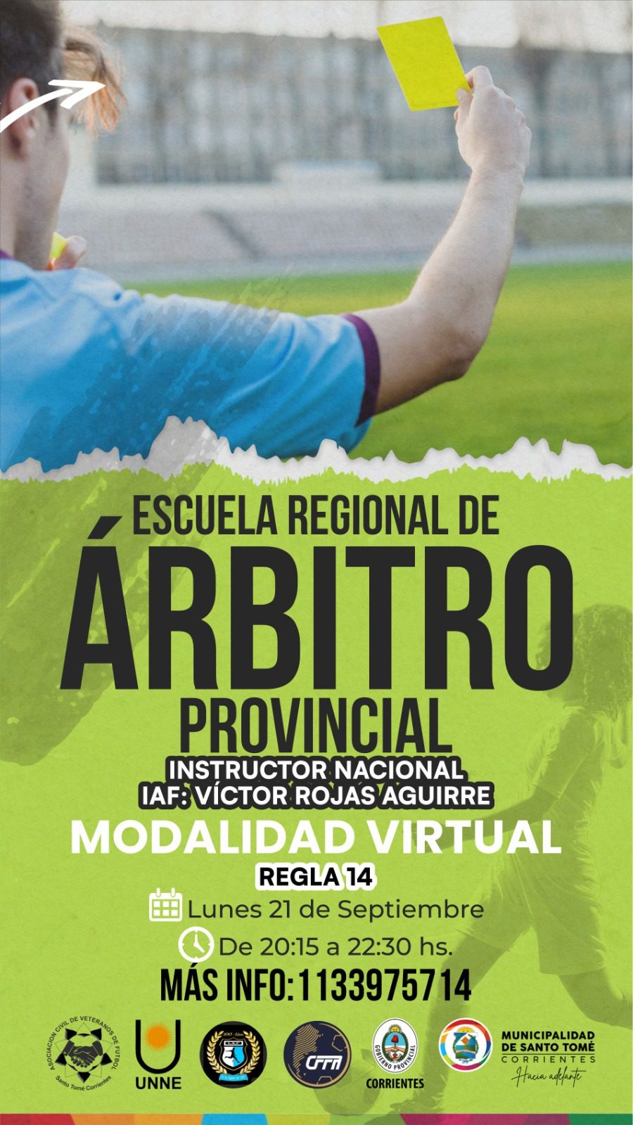 Árbitros provinciales se capacitan en la Regla 14