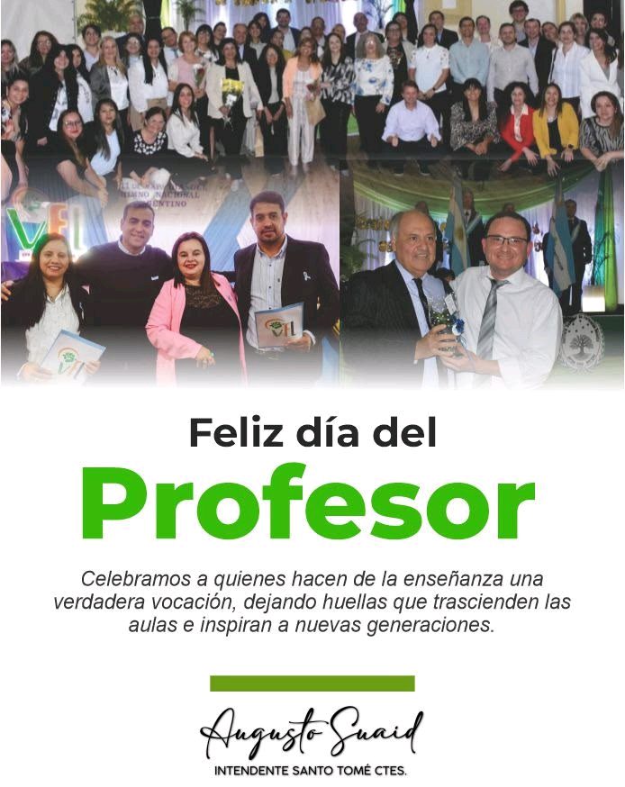 Se celebra hoy el Día del Profesor en Argentina