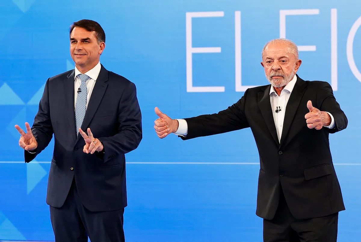 Lula y Flávio Bolsonaro empatan en el último debate antes del balotaje