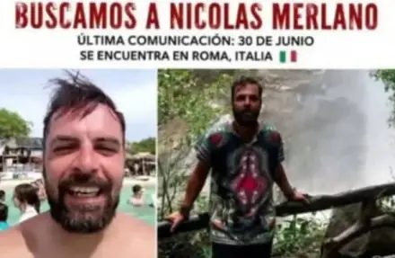 Familia argentina busca a un joven desaparecido en Italia