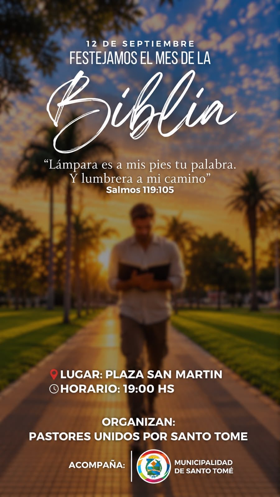 Pastores Unidos convocan a un acto por el Mes de la Biblia