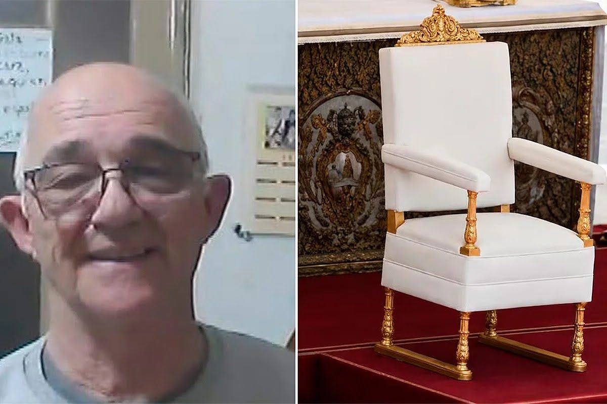 Un carpintero de Esperanza hace el sillón para León XIV