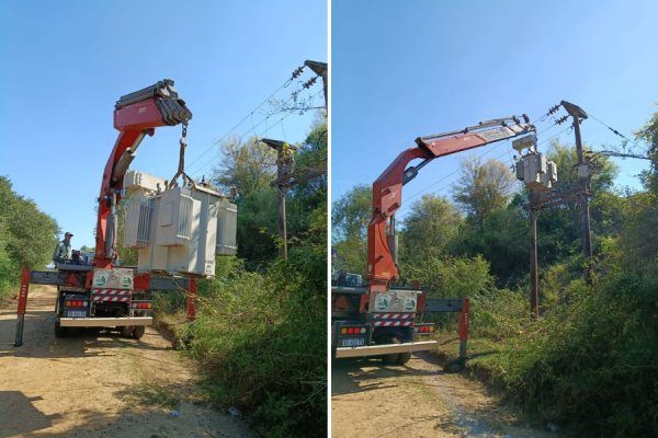 Creciente del río Uruguay: refuerzan la toma de agua en Libres