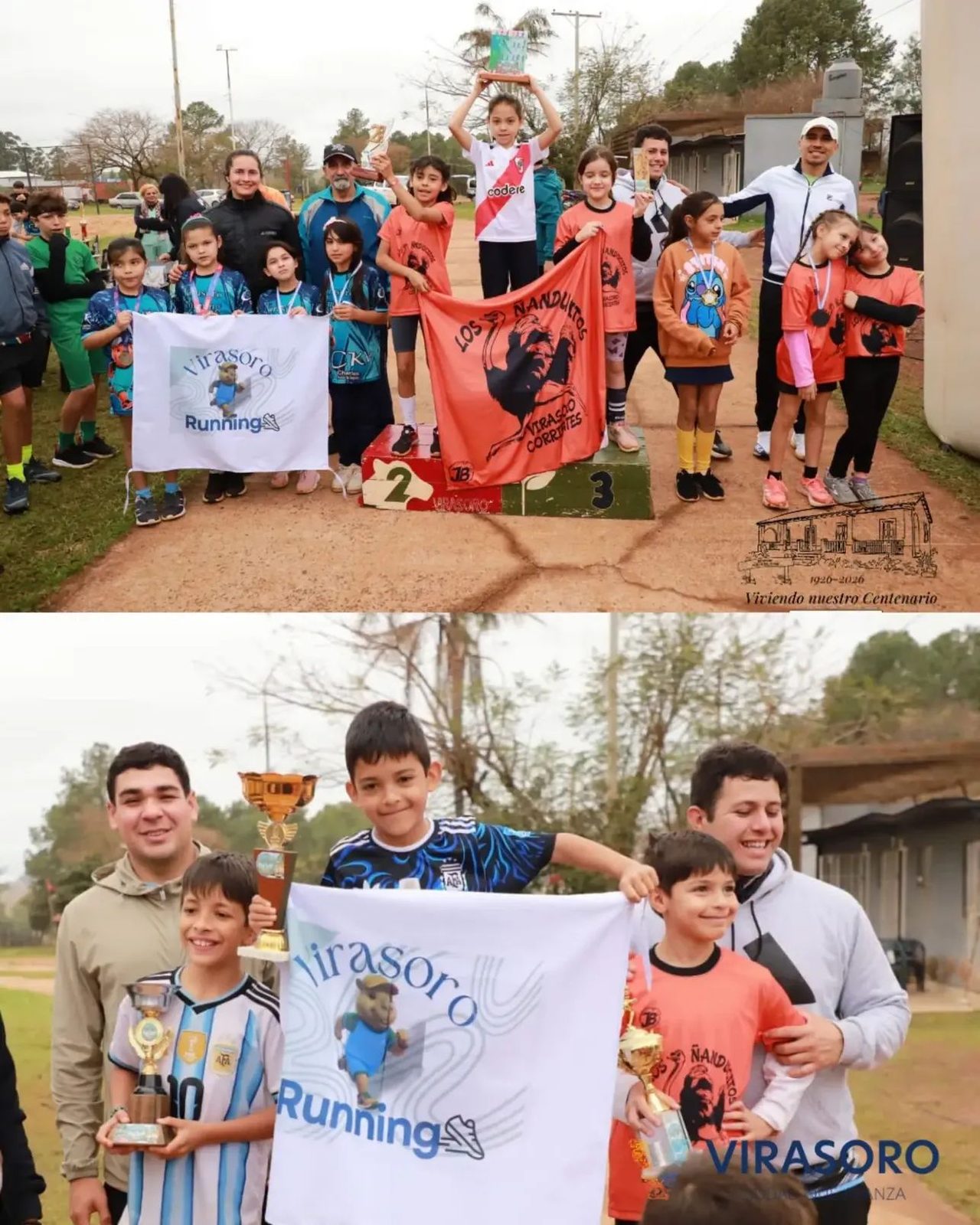 Chicos y familias participaron de Virasoro Corre Infantil