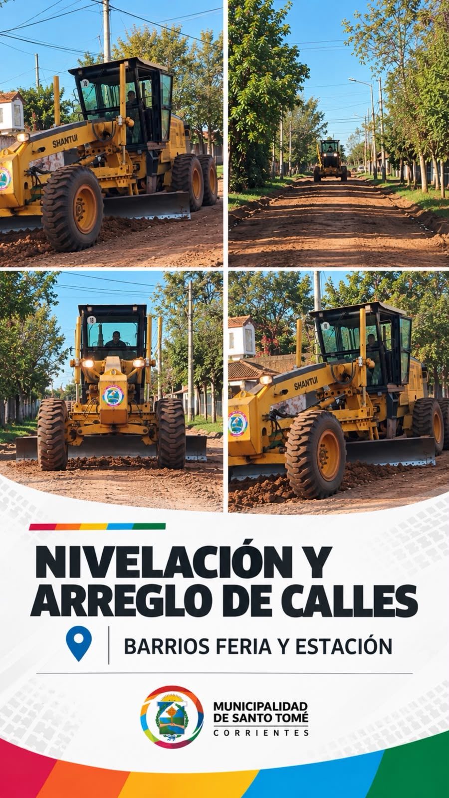 Santo Tomé repara calles en los barrios Feria y Estación
