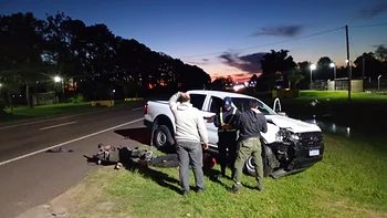 Fallecio un motociclista de 34 años tras chocar con una camioneta en la Ruta 12