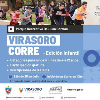 Virasoro Corre lanza su edición para chicos