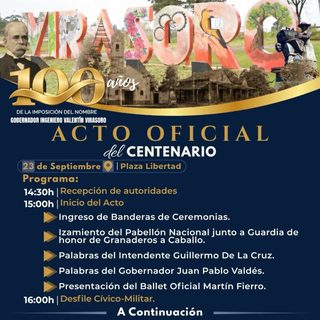 Virasoro prepara festejos por sus 100 años de nombre