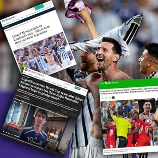 Prensa inglesa se ilusiona con el duelo ante Messi en semis