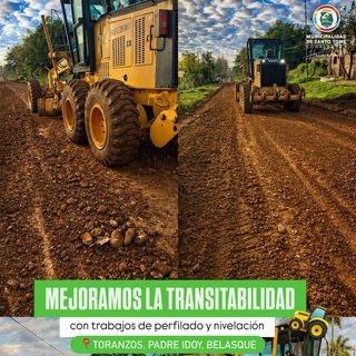 Continúa la nivelación de calles en tres barrios