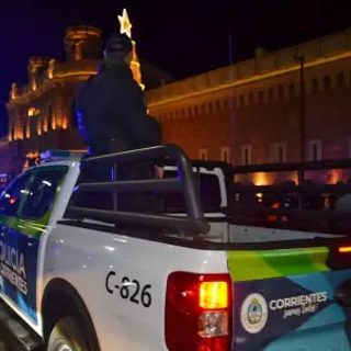 Operativo de seguridad en Corrientes por Argentina vs Suiza