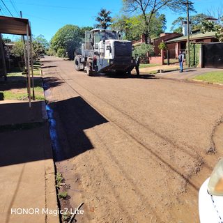 Avanza la pavimentación en el barrio Gimnasio