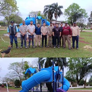 Garaví renueva su plaza con un nuevo juego infantil