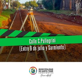 Cortan la calle Pellegrini por obra de cordón cuneta