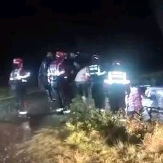 Volcó un auto con un bebé a bordo en Ruta 119