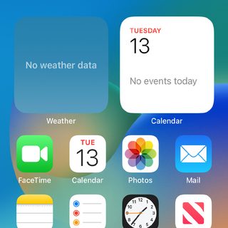 Home screen