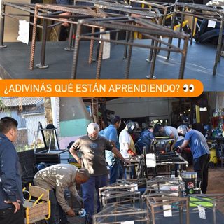 Alumnos del curso de soldadura suman horas de práctica