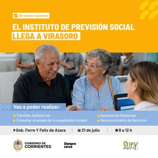 El IPS lleva sus oficinas móviles a Virasoro