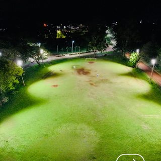 Renovaron la iluminación de la cancha de Vanguardia
