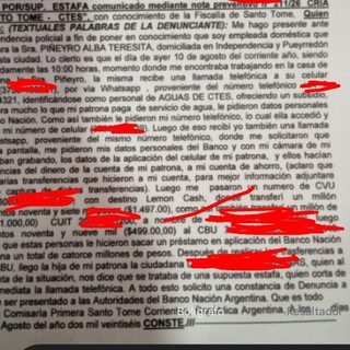 Estafaron a una jubilada de Santo Tomé por 14 millones de pesos