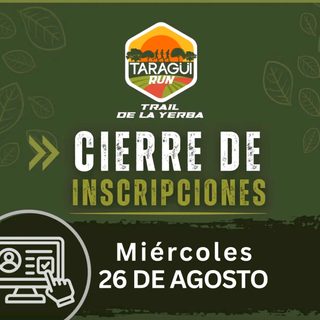 Últimos días para inscribirse al Taragüi Run