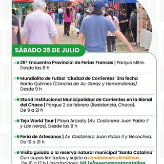 Vuelve la agenda de fin de semana en la ciudad