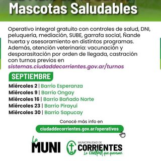 La Municipalidad amplía operativos barriales en septiembre