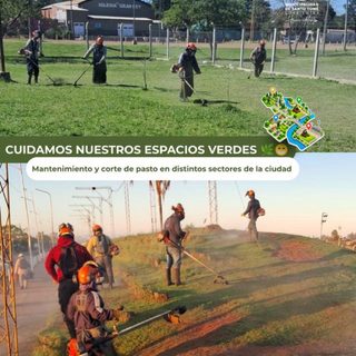 Santo Tomé: continúan los trabajos de corte de pasto