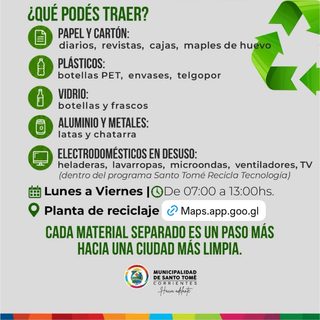 La Planta de Reciclaje recibe residuos sólidos de lunes a viernes