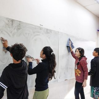 Jornada de limpieza en el Colegio Islas Malvinas