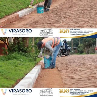 Trabajos de limpieza y pintura en varias calles de la ciudad