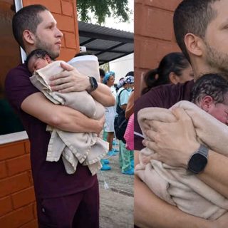Médico bajó seis pisos con dos bebés en brazos durante el sismo